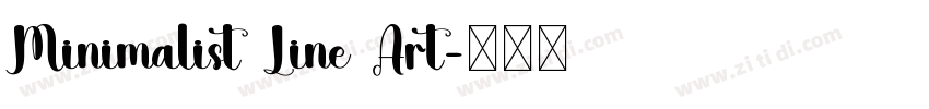 Minimalist Line Art字体转换